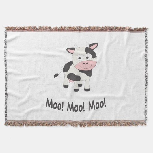 Couverture Moo Moo Moo Cute Cartoon Vache (Devant)