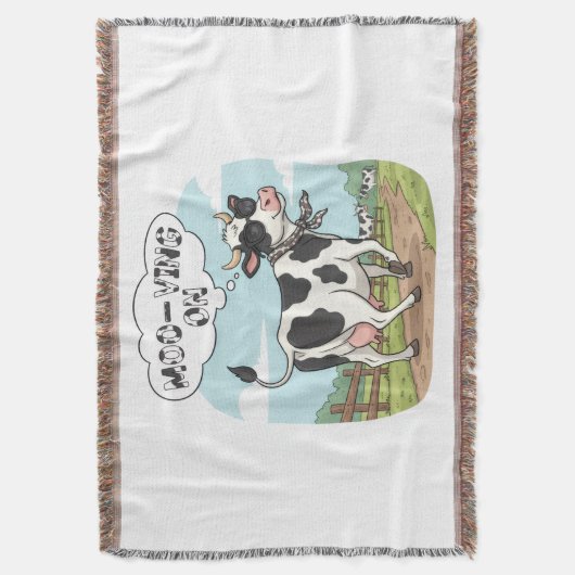Couverture "Moo-ving On" Cow - Funny & Stylish Farm Humor! (devant Vertical)