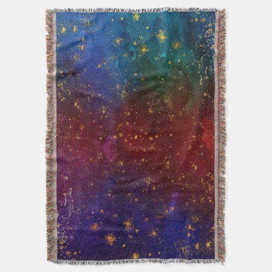 Couverture Moody Ombre | Psychedélique Grunge Gold Stardust (devant Vertical)