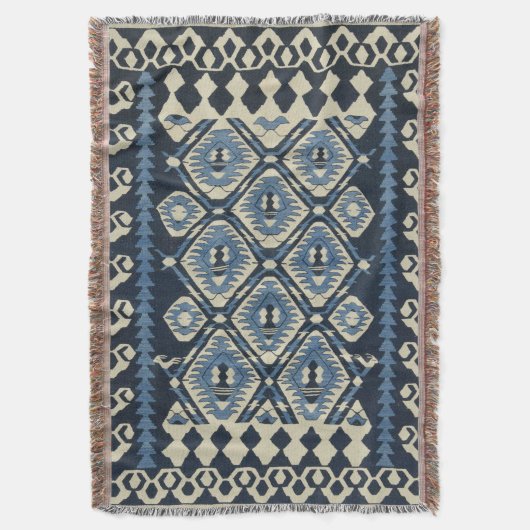 Couverture Moquette orientale turque Perse bleu (devant Vertical)