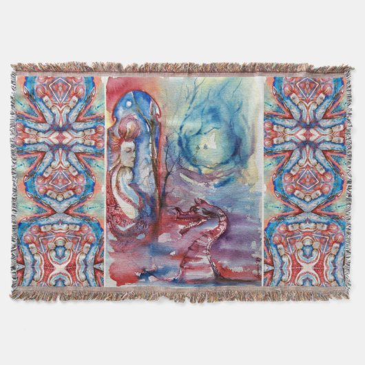 Couverture MORGANA Enchantress et Dragon, Imaginaire bleu ros (Devant)