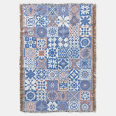 Couverture Moroccan tile bleu (devant Vertical)