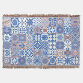 Couverture Moroccan tile bleu (Devant)