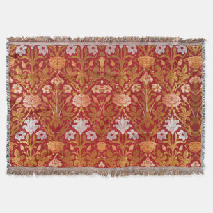 Couverture Morris - Vintage 1893 Rose et Motif Lily Flower
