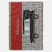 Couverture Morticienne Tissé Rouge (devant Vertical)