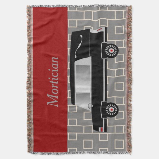 Couverture Morticienne Tissé Rouge (devant Vertical)