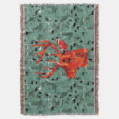 Couverture Mosaïque de silhouette de tête de cerf (devant Vertical)