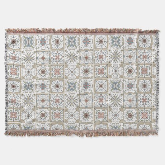 Couverture Mosaïque de tuile motif (Devant)