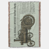 Couverture Moteur de traction à vapeur Birdsall 1889 Tracteur (devant Vertical)