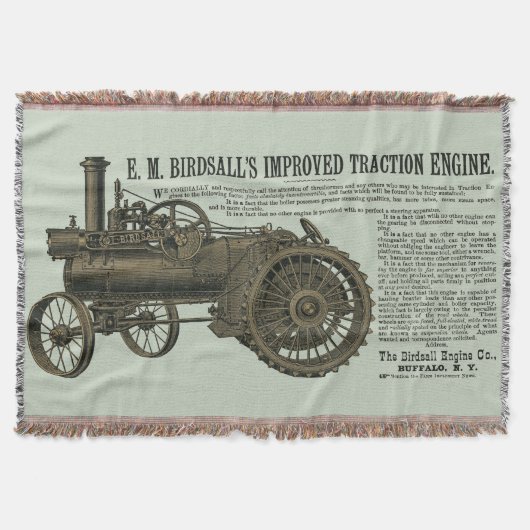 Couverture Moteur de traction à vapeur Birdsall 1889 Tracteur (Devant)