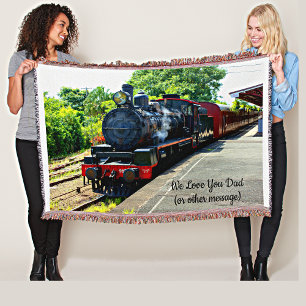 Couverture Moteur De Train À Vapeur Locomotive La Station Ajo