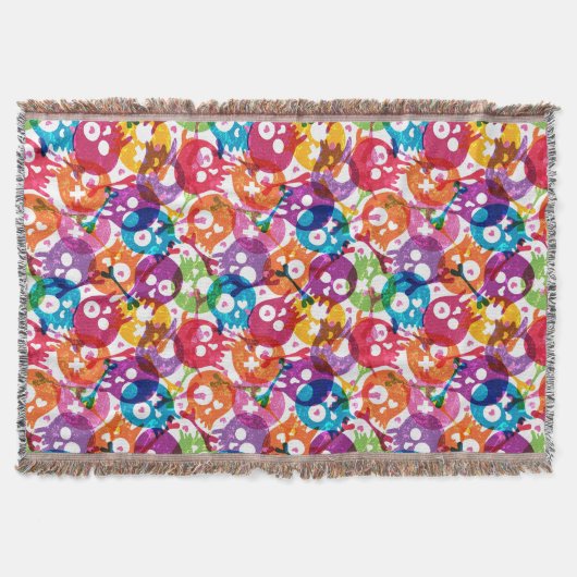 Couverture Motif 3 de crânes (Devant)