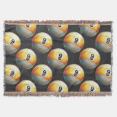 Couverture Motif à 9 balles peint (Devant)