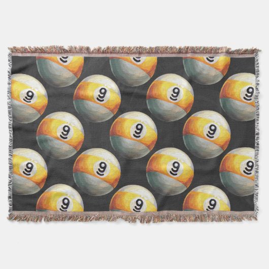 Couverture Motif à 9 balles peint (Devant)