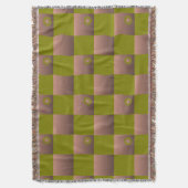 Couverture Motif à carreaux marron et vert olive (devant Vertical)