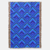 Couverture Motif à échelle à bandes bleues (devant Vertical)