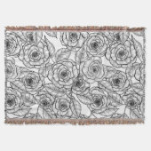 Couverture motif à main rose (Devant)