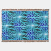 Couverture Motif à répétition électrique bleu brillant (Devant)