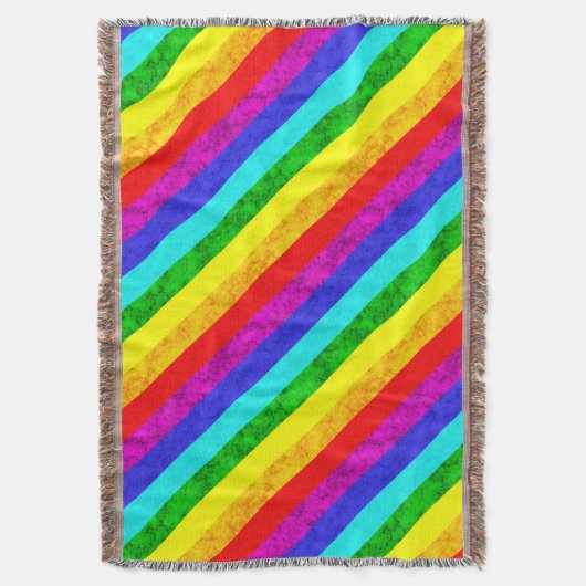 Couverture Motif abstrait arc-en-ciel (devant Vertical)