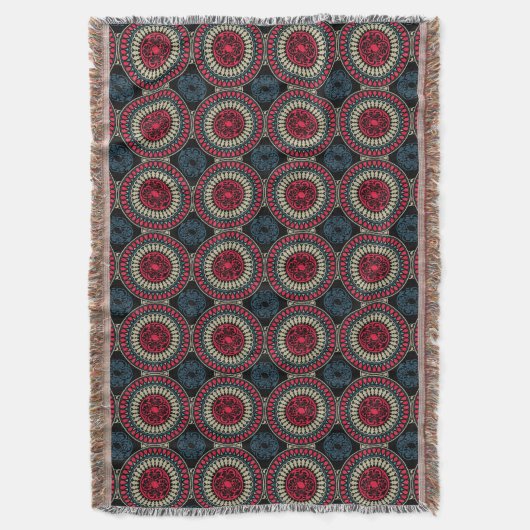 Couverture Motif Abstrait arrondi (devant Vertical)