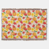 Couverture Motif abstrait avec la fraise (Devant)