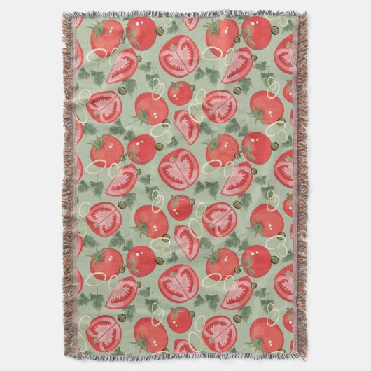 Couverture Motif abstrait avec la tomate (devant Vertical)