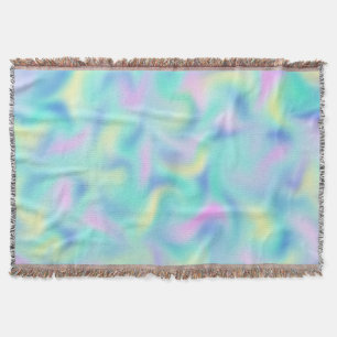 Couverture Motif Abstrait Blurred Pretty Pastel Swirls