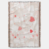 Couverture Motif Abstrait de Coeurs colorés (devant Vertical)