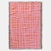 Couverture Motif Abstrait de grille rétroactive (devant Vertical)