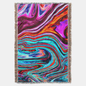 Couverture Motif Abstrait de teintes dynamiques (devant Vertical)