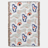 Couverture Motif Abstrait des tourbillons et des cercles (devant Vertical)