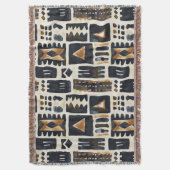 Couverture Motif Abstrait en tissu de boue (devant Vertical)