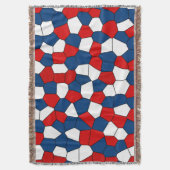Couverture Motif Abstrait rouge bleu noir (devant Vertical)