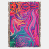 Couverture Motif Abstrait vert bleu clair et tendance (devant Vertical)