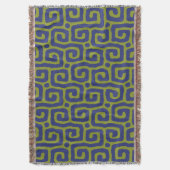 Couverture Motif abstrait vert et bleu élégant (devant Vertical)
