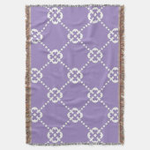 Couverture Motif abstrait violet et blanc (devant Vertical)