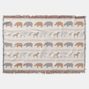 Couverture Motif africain 1 d'animaux
