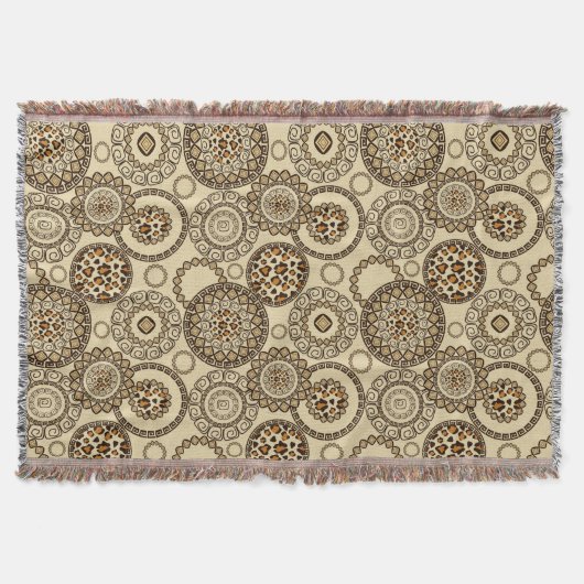 Couverture Motif africain 3 de peau de guépard (Devant)