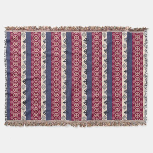 Couverture Motif africain ethnique avec des simbols d'Adinkra (Devant)