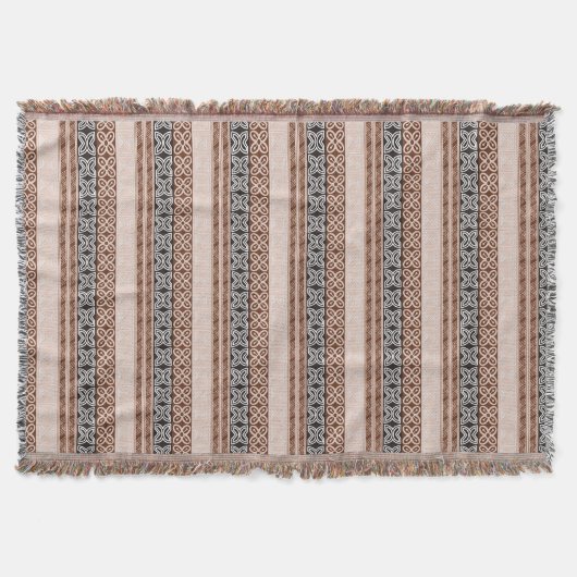 Couverture Motif africain ethnique avec des simbols d'Adinkra (Devant)