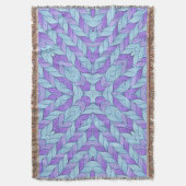 Couverture Motif Améthyste Clair et Aqua Pâle (devant Vertical)
