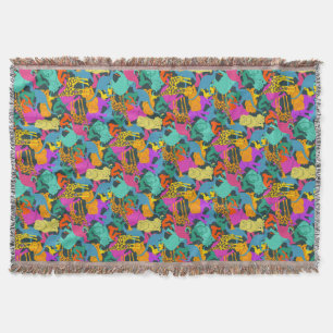 Couverture Motif animal de silhouettes