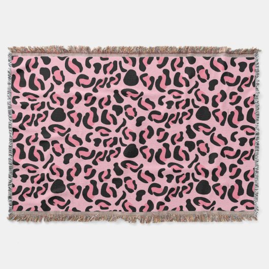 Couverture Motif animal léopard rose moderne (Devant)