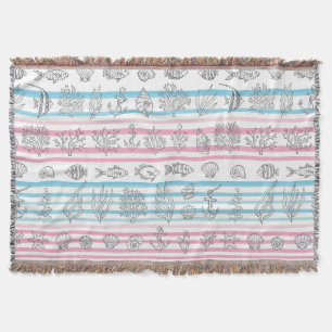 Couverture Motif aquarelle nautique rétro (12)