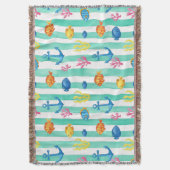 Couverture Motif aquarelle nautique rétro (9) (devant Vertical)