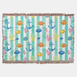 Couverture Motif aquarelle nautique rétro (9)