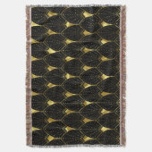 Couverture Motif Art Déco Or brillant sur Arrière - plan noir (devant Vertical)
