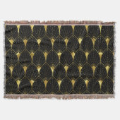 Couverture Motif Art Déco Or brillant sur Arrière - plan noir (Devant)
