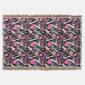Couverture Motif au néon de maquillage (Devant)