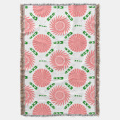 Couverture motif aux fleurs roses (devant Vertical)